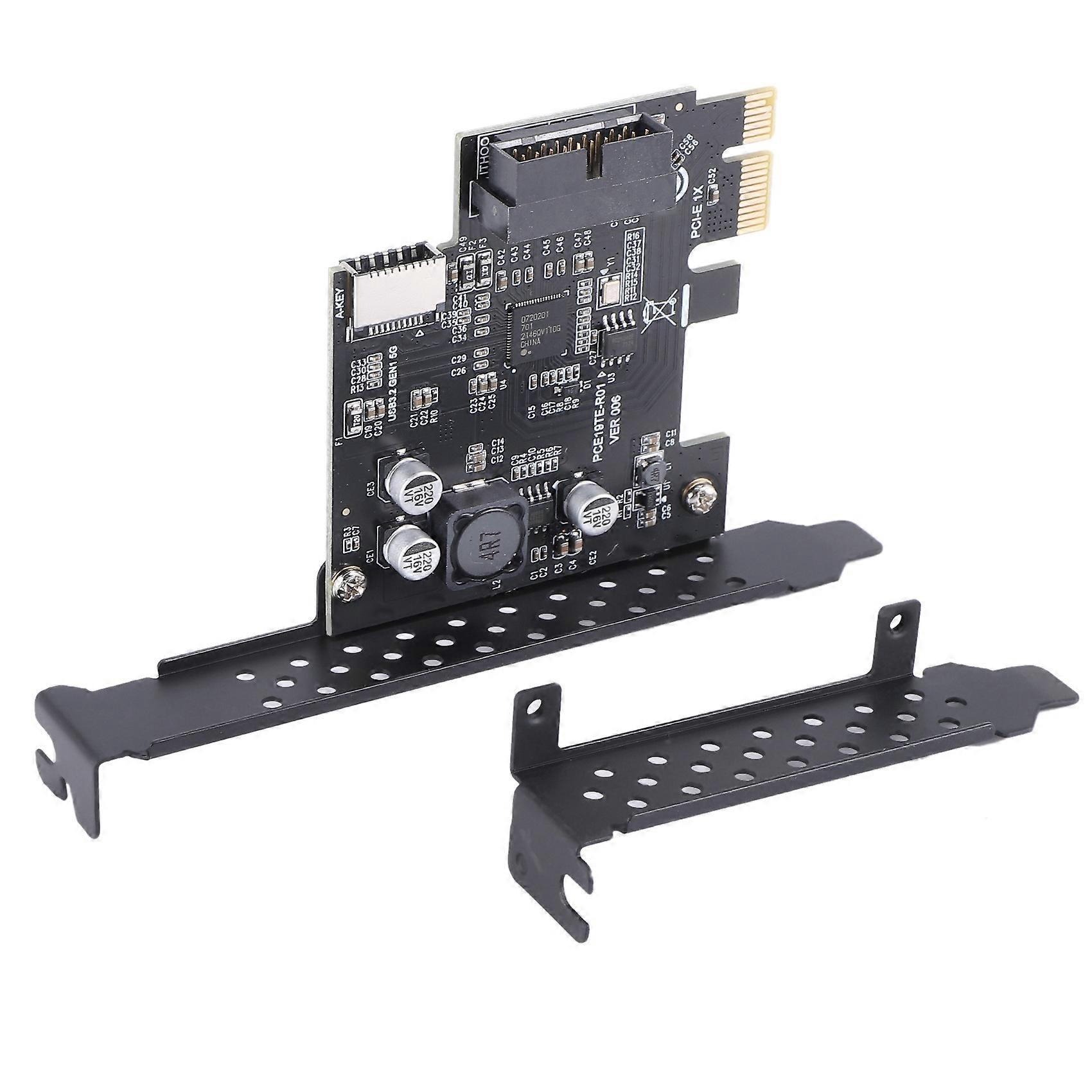 Pci-e 1x Auf Usb 3.2 Gen1 5 Gbit/s 20-pin-adapter (usb Typ-c Frontpanel-anschluss) – Frontpanel-anschluss-erweiterungskarte