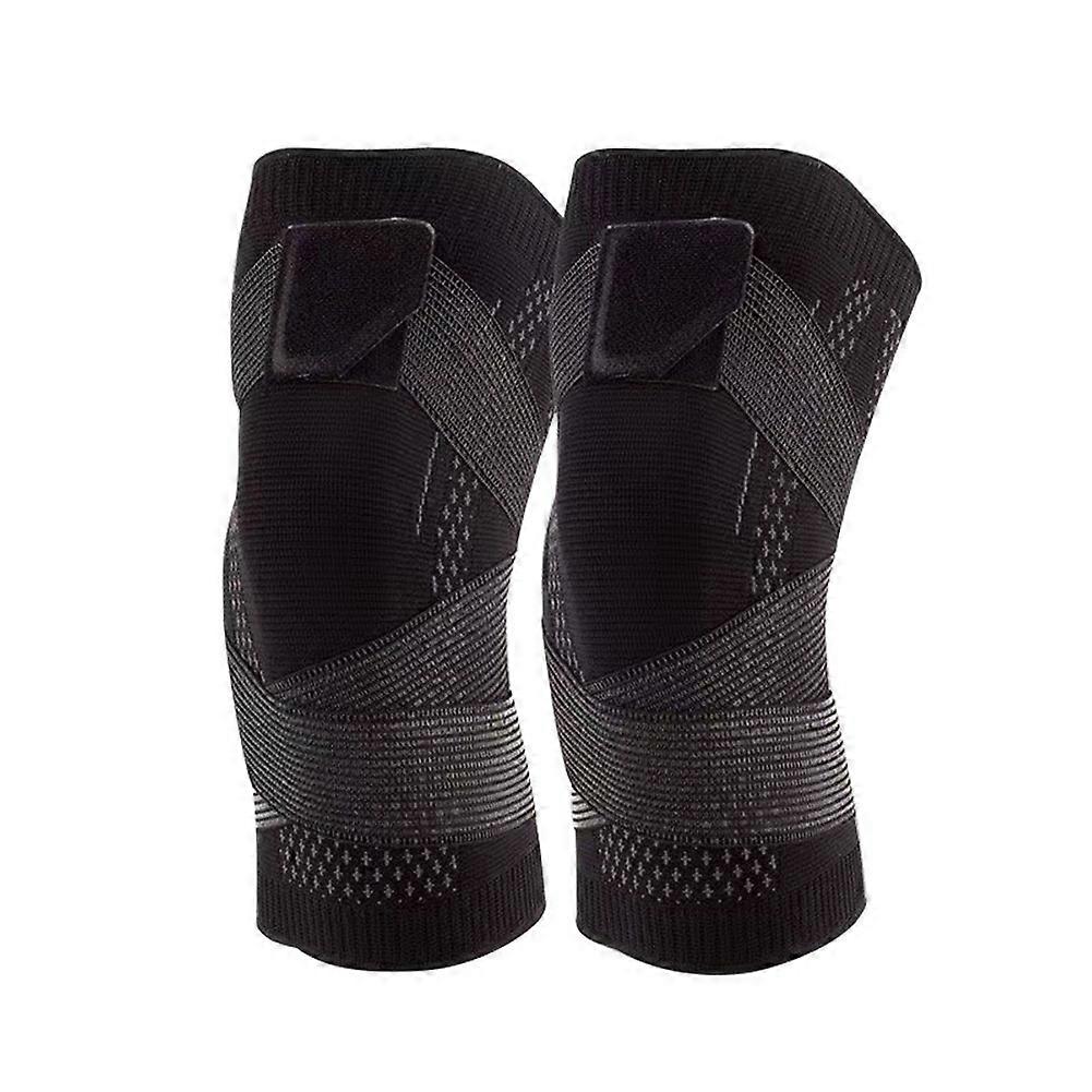 2er-pack Unisex-sport-kniebandagen, Meniskusschutz, Kompressionsmanschetten, Kniebandagen, Sport- Und Fitnesszubehör, Xxxl