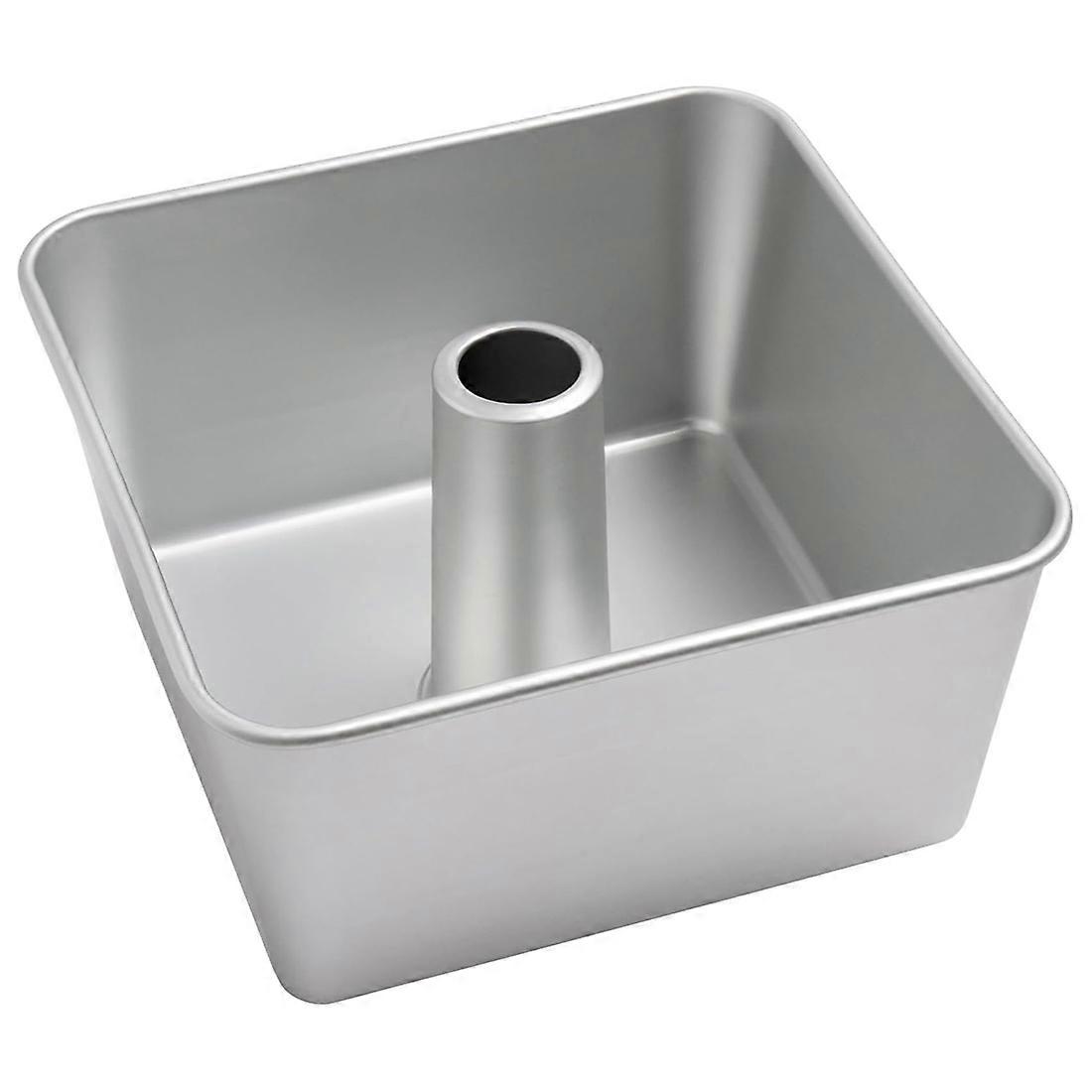 Quadratische, Einteilige Rohrkuchenform, 18 Tassen, Eloxiertes Aluminium, 23 X 23 X 11,5 Cm, Nahtloses Design, Leichtes Herauslösen, Gleichmäßiges Backen