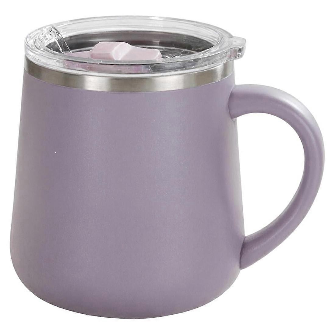 Isolierter 450-ml-reisebecher Aus Edelstahl Mit Deckel, Auslaufsicher Und Tropffrei. Ideal Für Kaffee, Wasser Und Milch.
