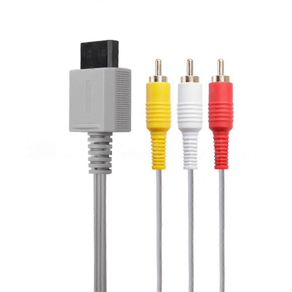 Rca-av-kabel Für Nintendo Wii-spielkonsole, Composite-audio-/videokabel, Adapter Mit Vergoldetem Stecker, Gamecontroller