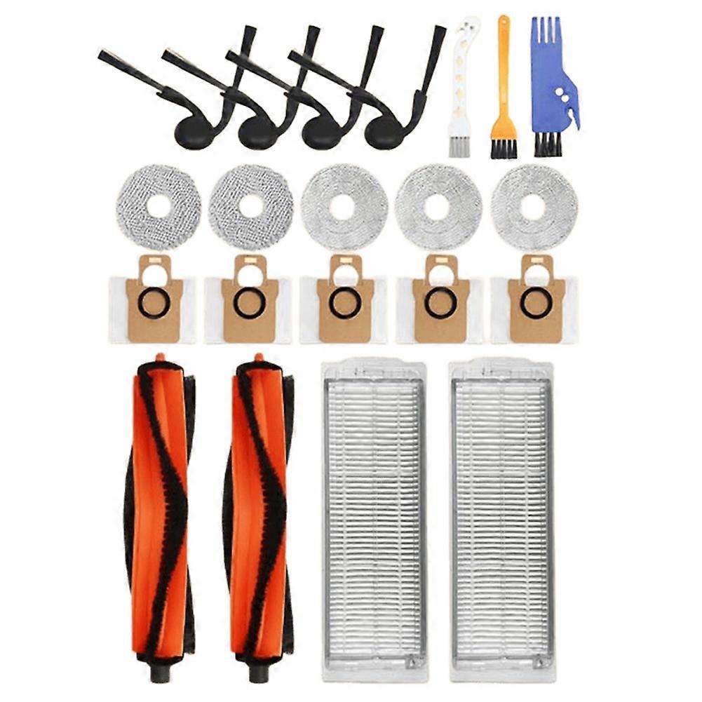 21-teiliges Set Für Den Xiaomi S40 Pro Saugroboter: Hauptseitenbürste, Hepa-filter, Reinigungstuch Und Zubehör.