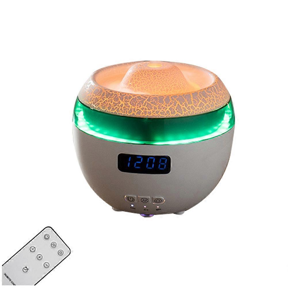 Dynamischer Tischluftbefeuchter Mit Digitalanzeige, Uhr, Drahtloser Fernbedienung Und Ätherischem Öldiffusor Für Die Aromatherapie (eu-stecker A).
