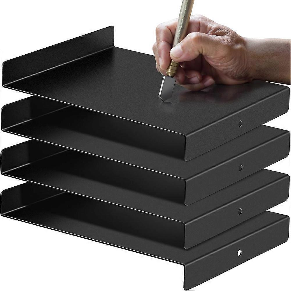Set Aus 4 Bankhaken Und Farbplatten Für Den Blockgravur, Metallgravurblock (9 X 7 Zoll)