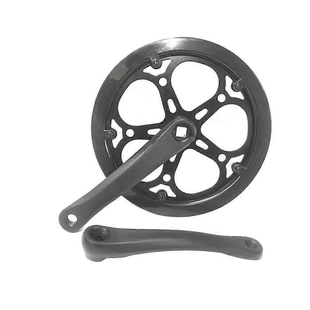 Kurbelgarnitur Für Falträder, 52 Zähne, 170 Mm, Gezahntes Kettenblatt, Diamantgeschliffenes Ritzel, Zubehör Für Singlespeed-fahrräder