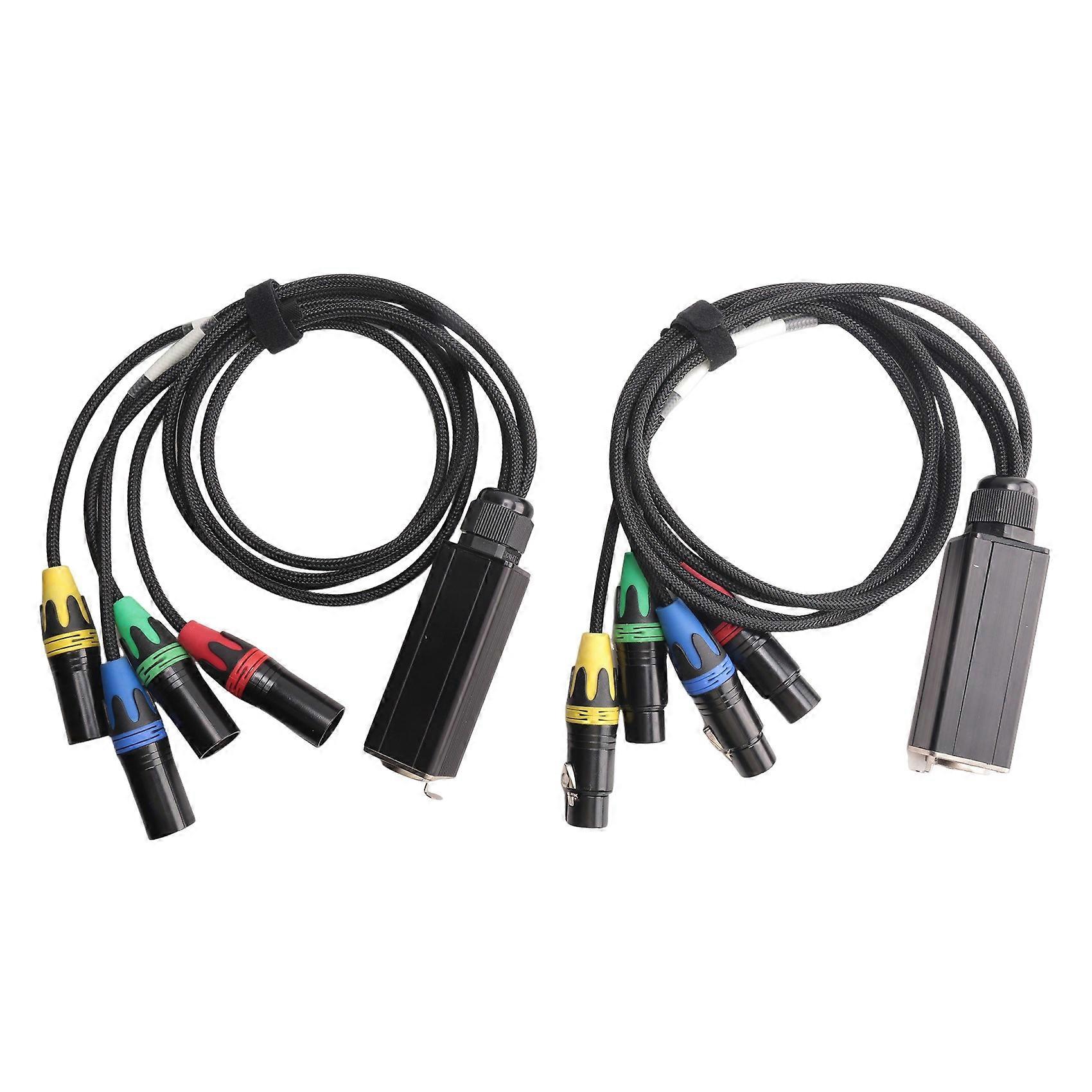 Paar 4-kanal-xlr-stecker (3-polig) Für Mehrkanal-bühnen- Und Studiovernetzung, Xlr-audiokabel (stecker Und Buchse)