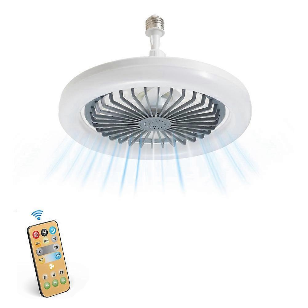 Multidirektionaler Deckenventilator Mit Fernbedienung, 25 Cm (10 Zoll), Zum Einschrauben In Die Fassung Für Verbesserte Und Einstellbare Belüftung.