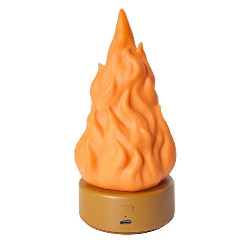 Wiederaufladbare Led-lampe Mit Künstlichem Feuer, 3d-flammeneffekt, 3 Beleuchtungsmodi, Langer Leuchtdauer Und Programmierten Realistischen Flammeneffekten.