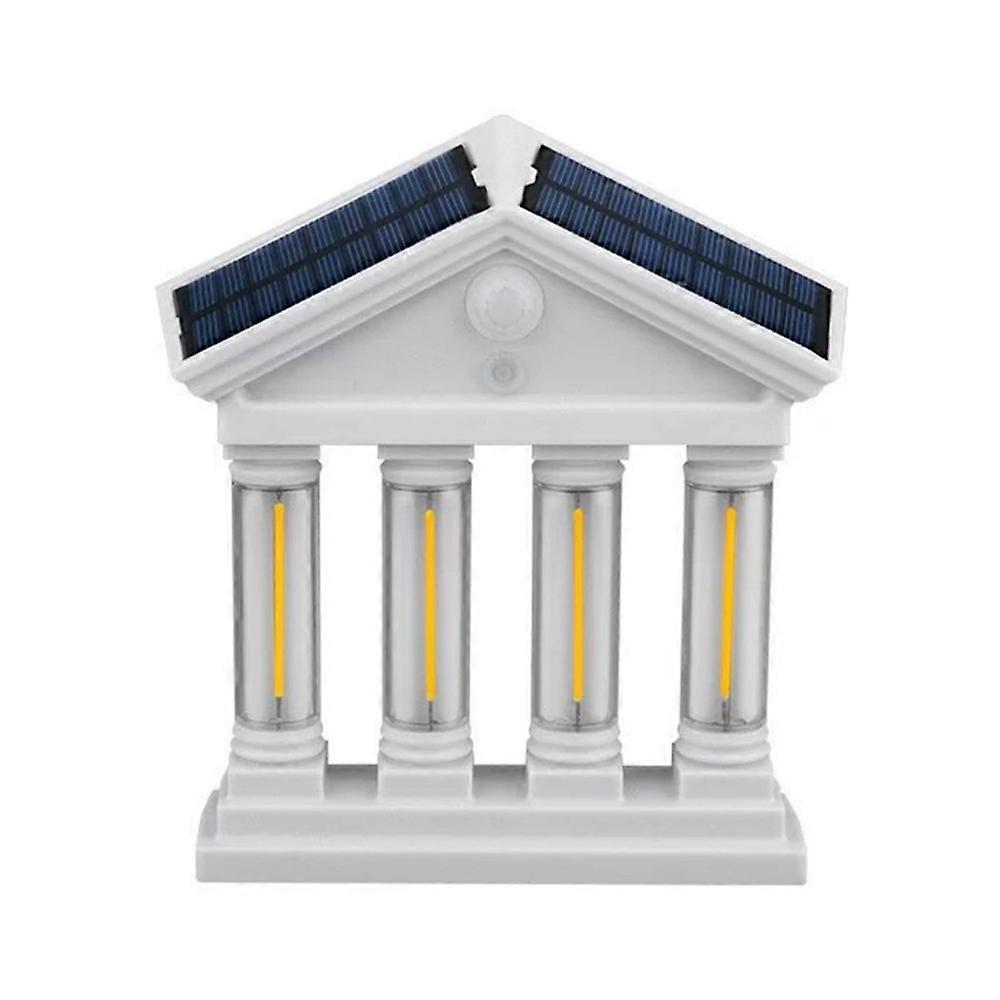 Solarbetriebene Außenwandleuchte Mit Bewegungsmelder, Dekorative Led-lampe Für Haus, Garten, Zaun Oder Terrasse.