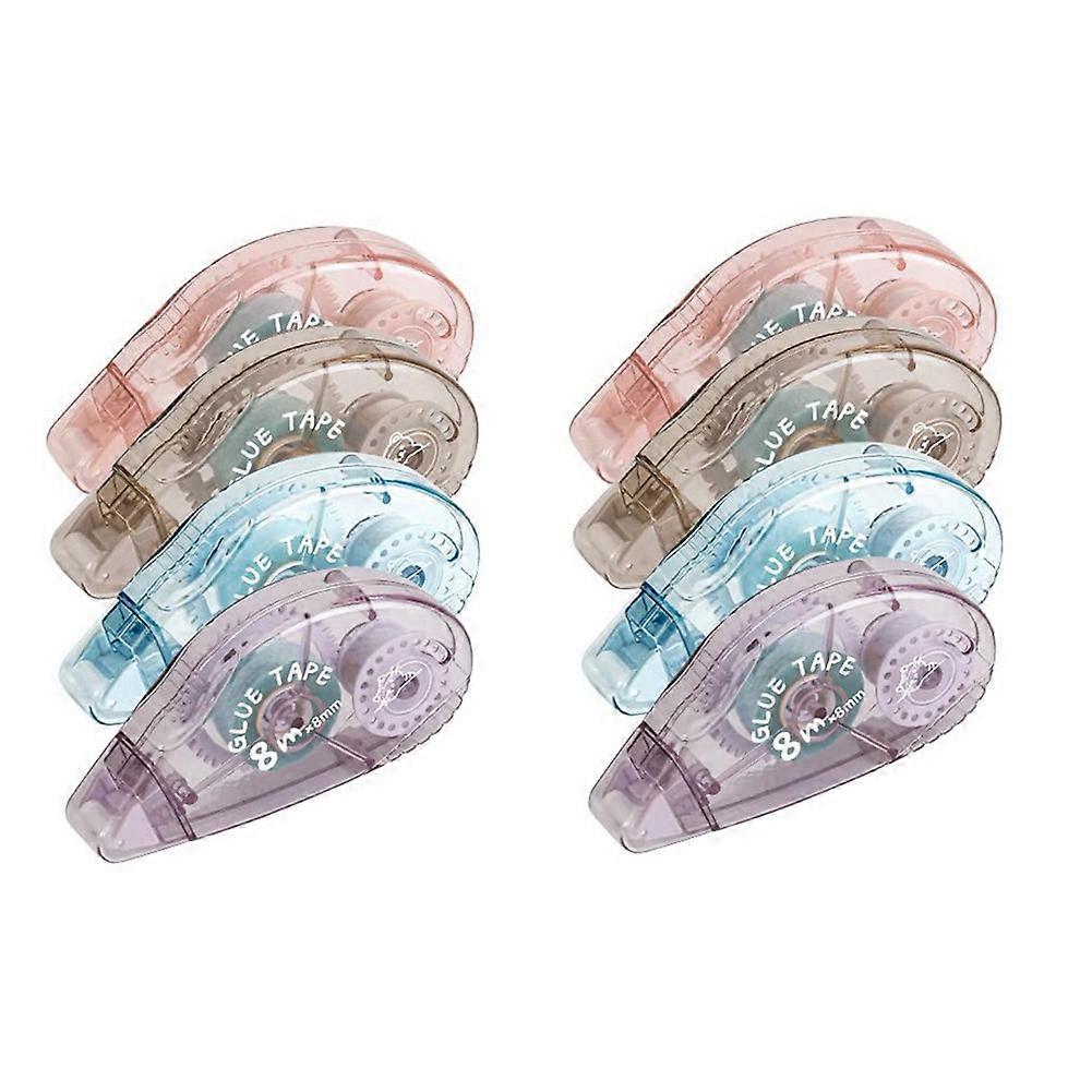 Doppelseitiges Klebeband Auf Rolle - Packung Mit 8 Rollen Klebeband Für Scrapbooking (8 Mm X 64 M)