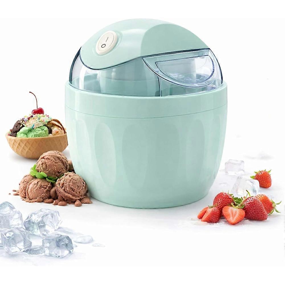 Mini-eismaschine, Individuelle Dessertmaschine, Kompakt Und Einfach Zu Bedienen, Für Frozen Yogurt, Sorbet Und Gelato (eu-stecker Blau).