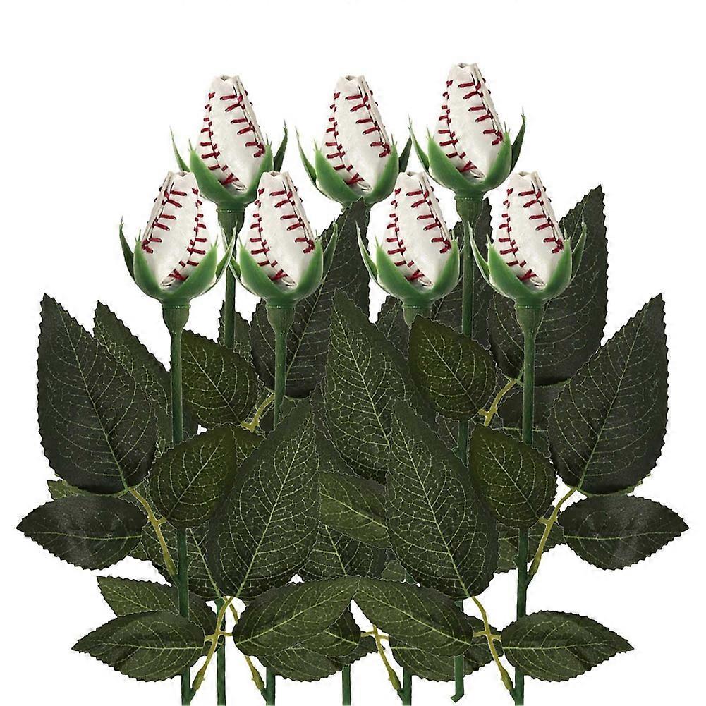 Sportliche Softballrose Aus Leder, Handgefertigte Kunstblume, Geschenk Für Mütter Von Softballspielerinnen, Fans, Teamabschlüsse, B