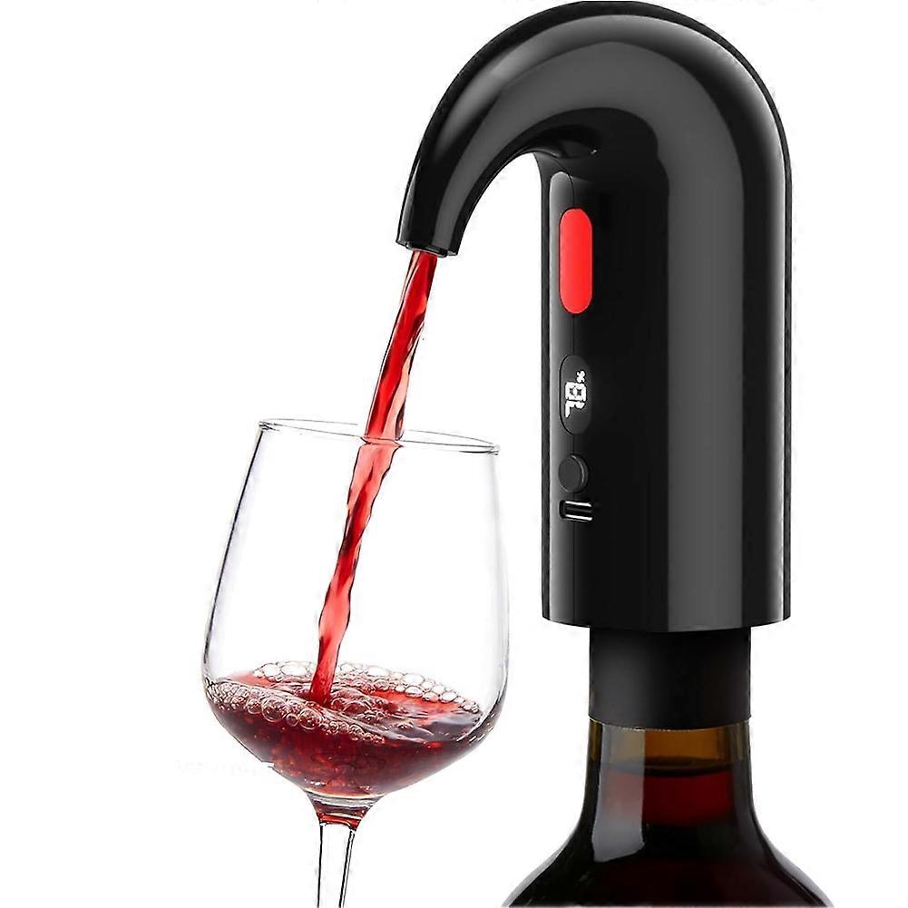 Elektrischer Weinaerator Und Weindekanter – Geräuschlose Doppelpumpenbelüftung, Präzise Dosierung, Temperaturanzeige Und Usb-aufladung