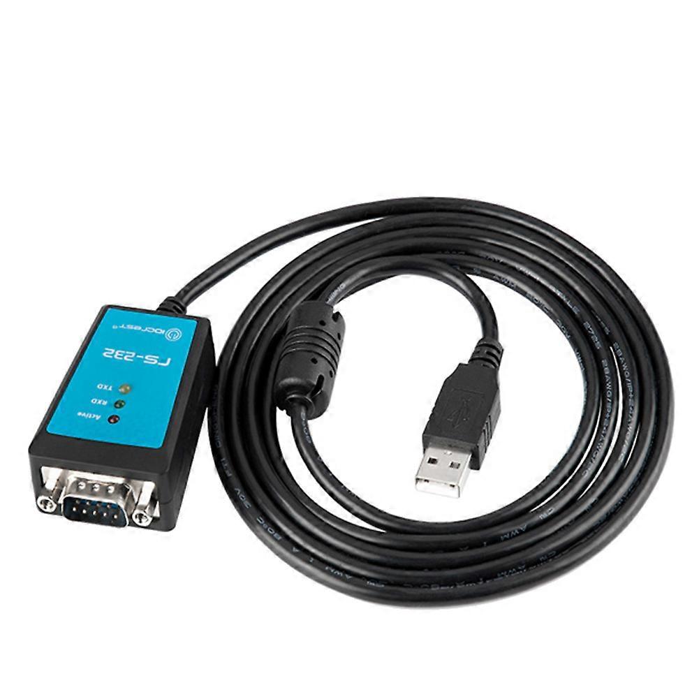 Iocrest Usb 2.0 Zu Dp9 Rs232 Seriell-kabelkonverter Mit Magnetring Und Led-anzeige Für Industrielle Anwendungen (1,8 M).