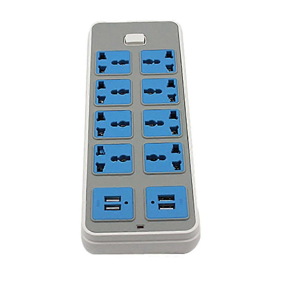 Steckdosenleiste Mit Überspannungsschutz, 4 Usb-anschlüssen Und 8 Steckdosen, 2 M (6,5 Ft) Verlängerungskabel, 3000 W, 10 A, Für Privathaushalte Und Studentenwohnheime (us-stecker).