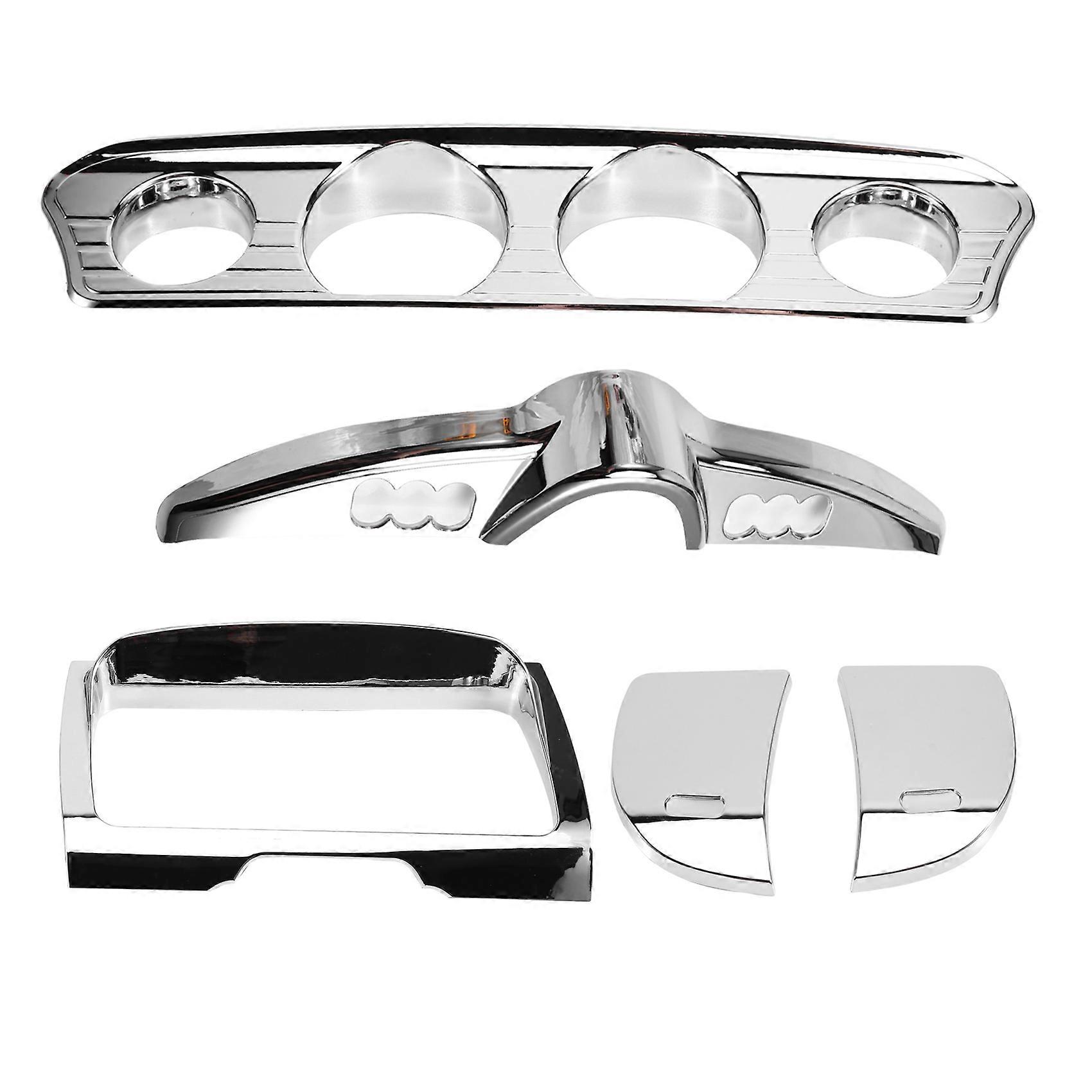 Chrom-zierleisten-set Für Armaturenbrett, Stereo-bedienfeld Und Frontinstrumente Für Harley Street Glide Electra Flht Glide Ultra 14-23