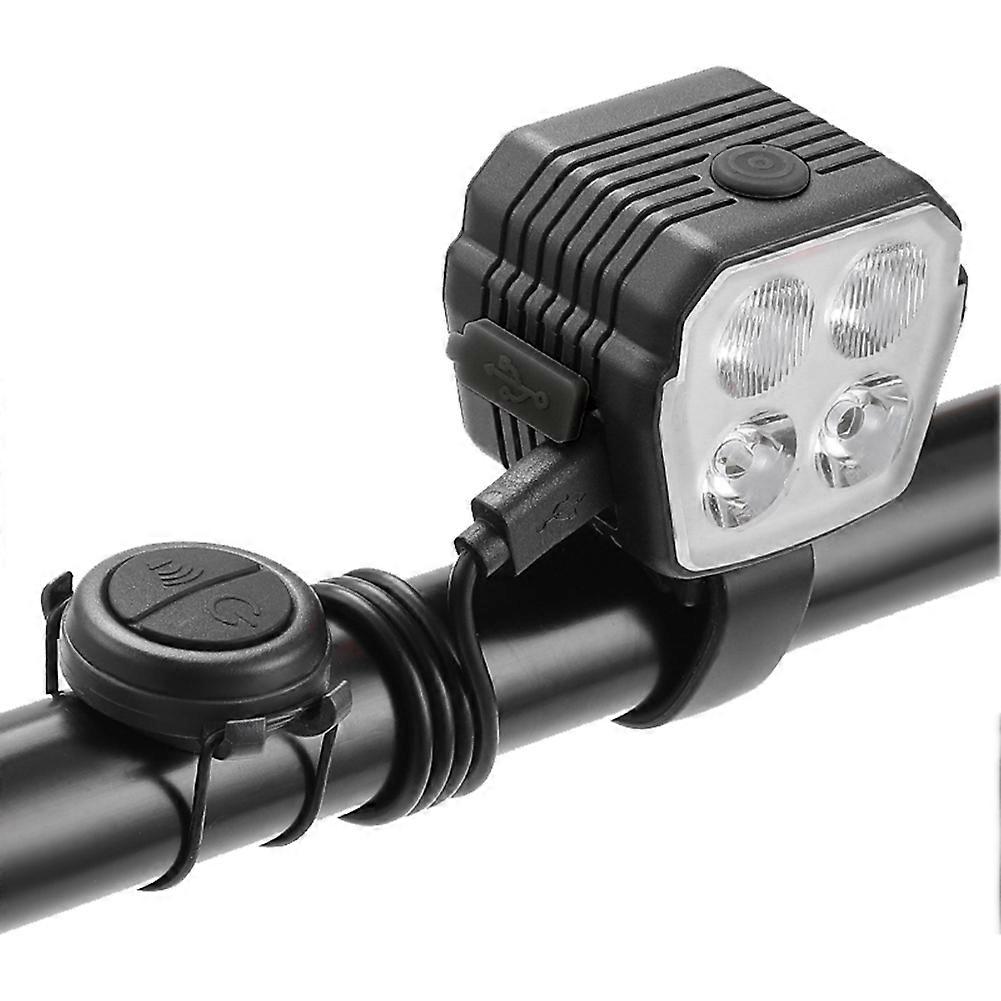 120db Fahrradhupe, 2-in-1 Fahrradscheinwerfer Mit 4 Leds Für Mountainbike-zubehör