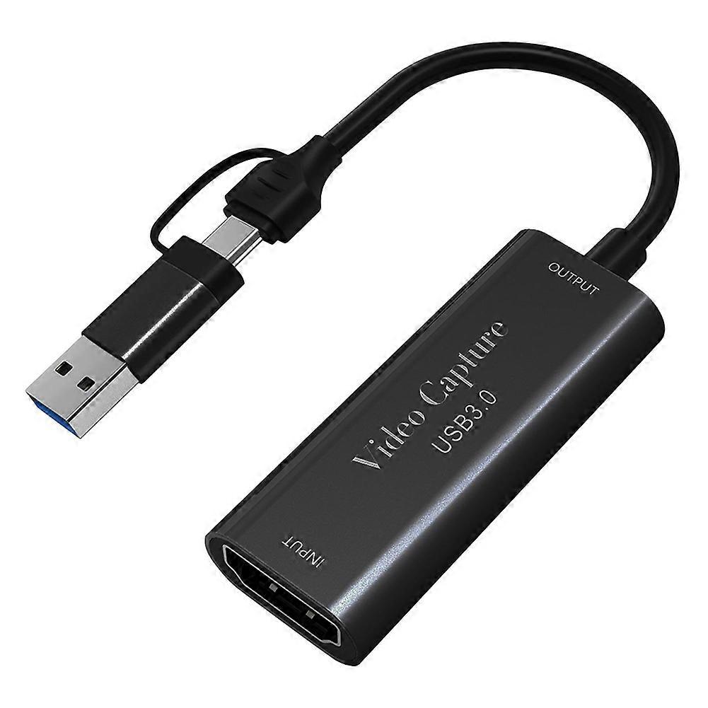 Usb 3.0-videoaufnahmekarte, Kompatibel Mit Hdmi 4k Und Aufzeichnung Bis Zu 1080p 60fps Über Usb Typ-c Für Gaming, Streaming Und Live-übertragungen.