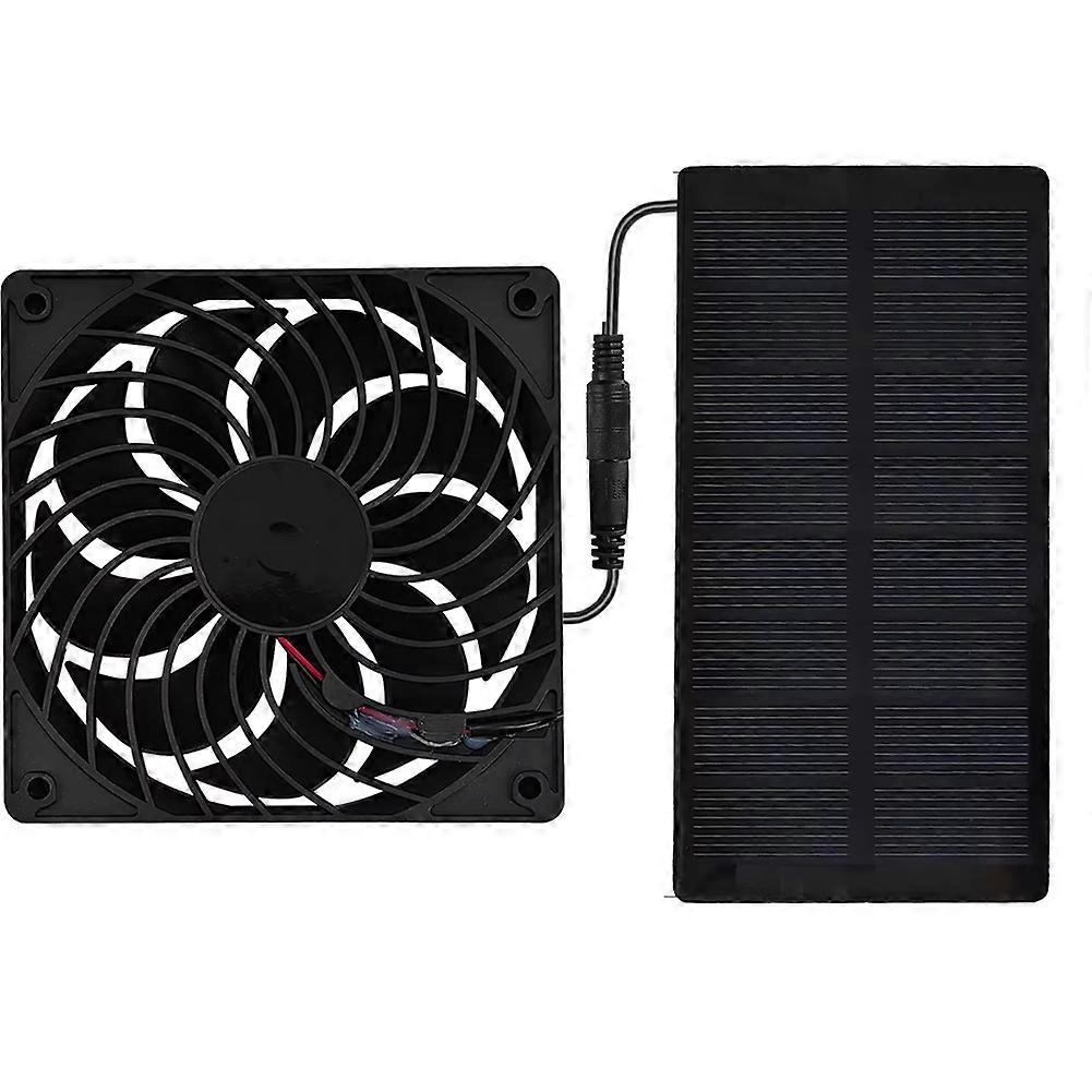 Mini-12v-solar-abluftventilator, Solarbetrieben, Luftabsaugung Für Hunde-, Hühnerstall-, Wohnmobil- Oder Gewächshausumgebung.