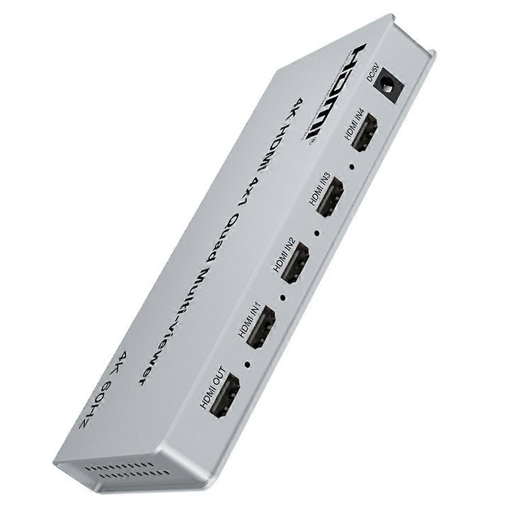 4k 60hz Multi-screen-switch, Kompatibel Mit Hdmi 4x1, Quad-display, Bild-in-bild (pip), 90° Und 180° Drehung, 8 Anzeigemodi, Us-stecker.