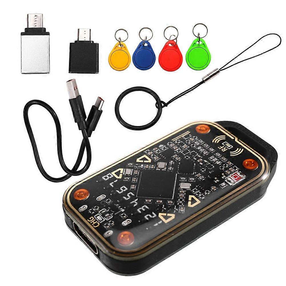 Chameleon Ultra V3.0 Rfid Smartcard-emulator-lesegerät + 4 Schlüsselanhänger Uid/cuid 125 Khz 13,56 Mhz (id-smartcard-etikettenkopierer)