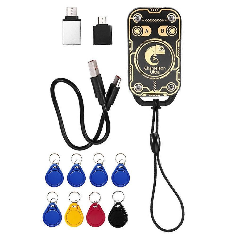Chameleon Ultra V3.0 125 Khz 13,56 Mhz Rfid-smartcard-lesegerät/emulator, Id-smartcard-etikettenkopierer + 4x Uid/cuid-schlüsselanhänger