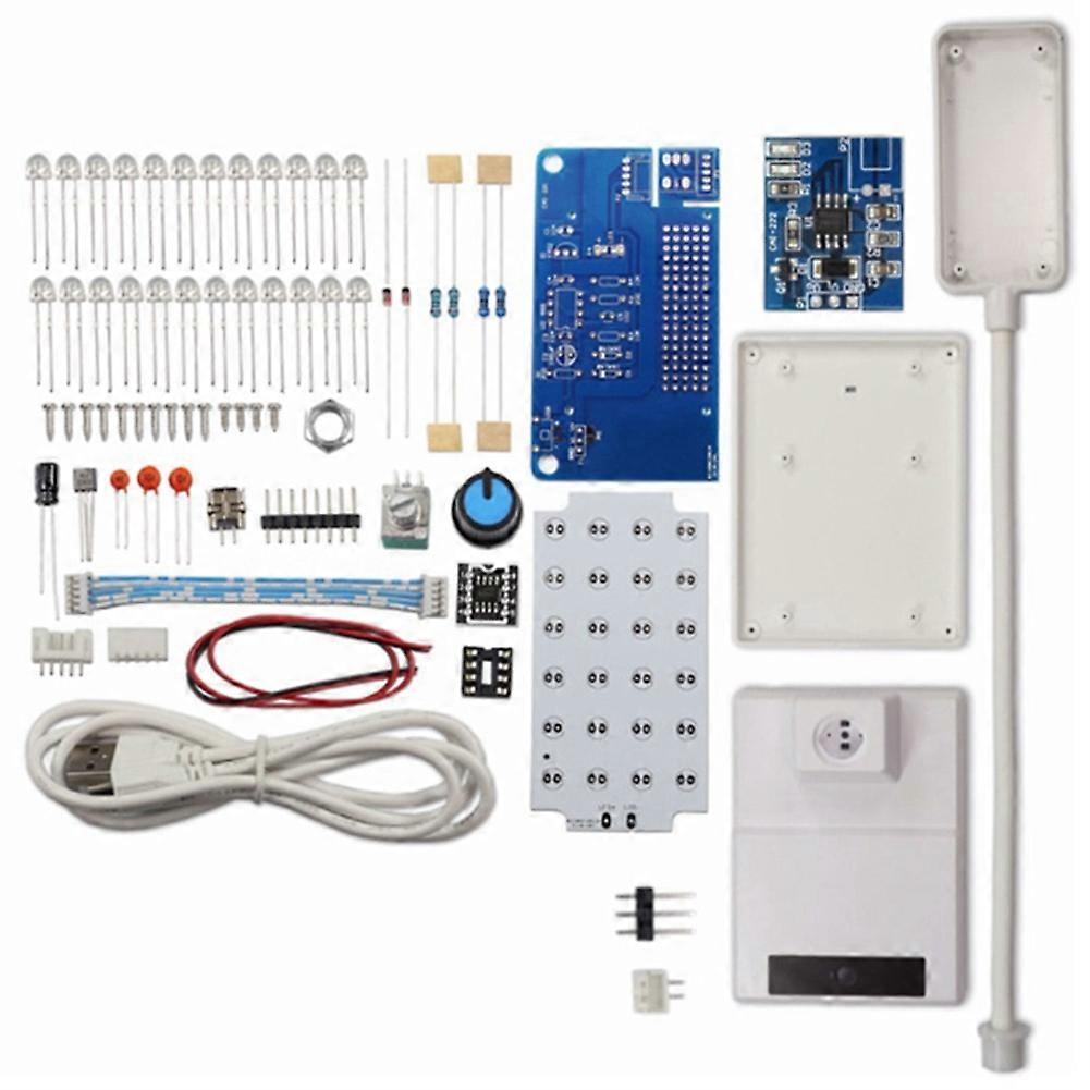 Ne555 Led-tischlampen-set Mit Einstellbarer Helligkeit, Pwm-schaltung, Elektronik-bausatz Zum Selberlöten Mit Schalter Und Potentiometer.
