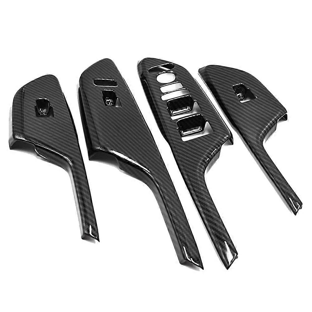 Dekorative Carbonfaser-aufkleber Für Die Türknöpfe, Armlehnen Und Fenster Des Honda Civic Der 10. Generation (2017-2020)