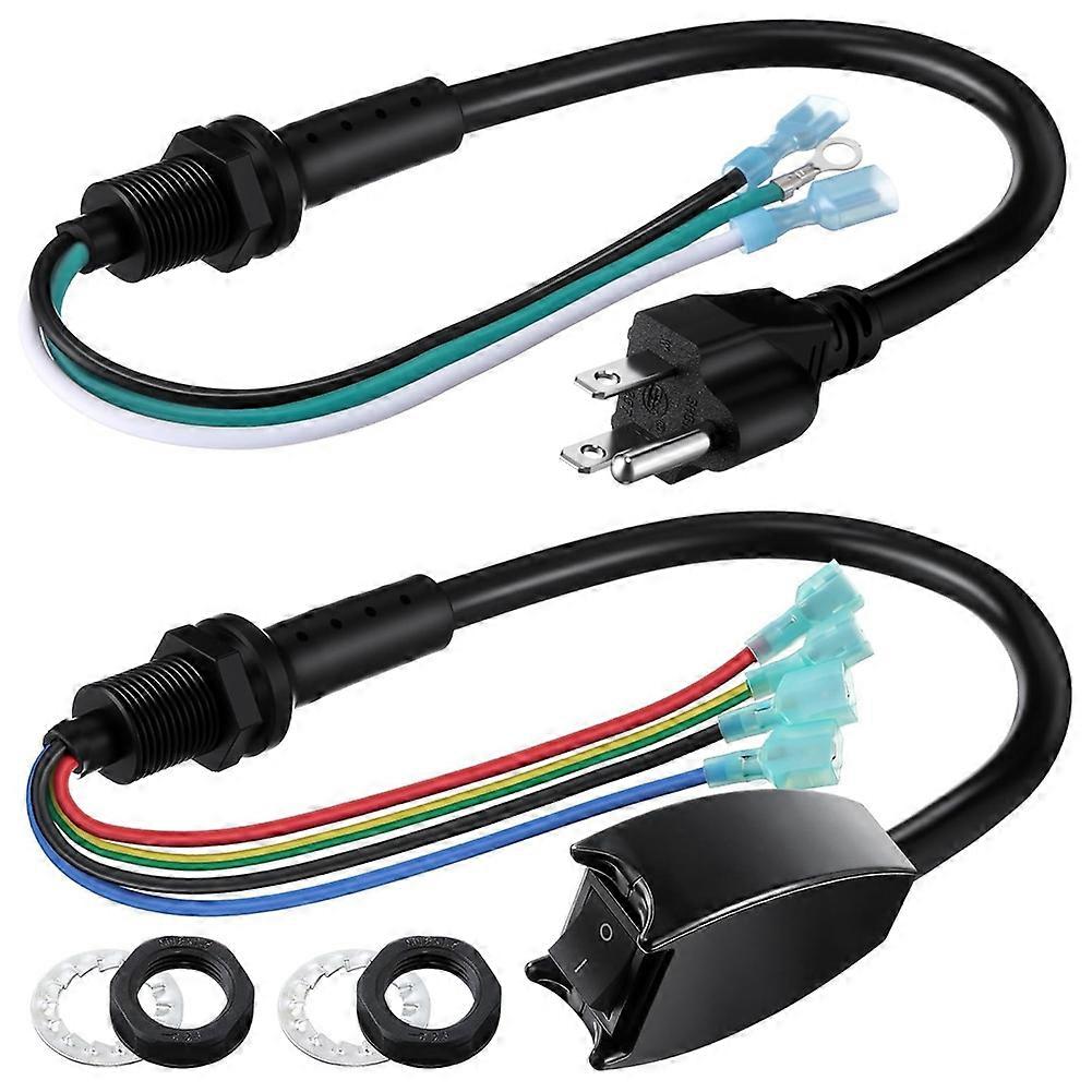 Us-stecker, 2er-pack Ersatz-netzkabel – 101610 Und 100641, Netzkabel Und Schalter Für Proteam Rucksackstaubsauger