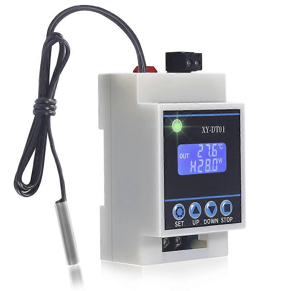 Xy-dt01 Digitaler Temperaturregler -40-110 °c, Digitaler Mikrothermostat Mit Lcd-bildschirm Und Wasserdichtem Sensor