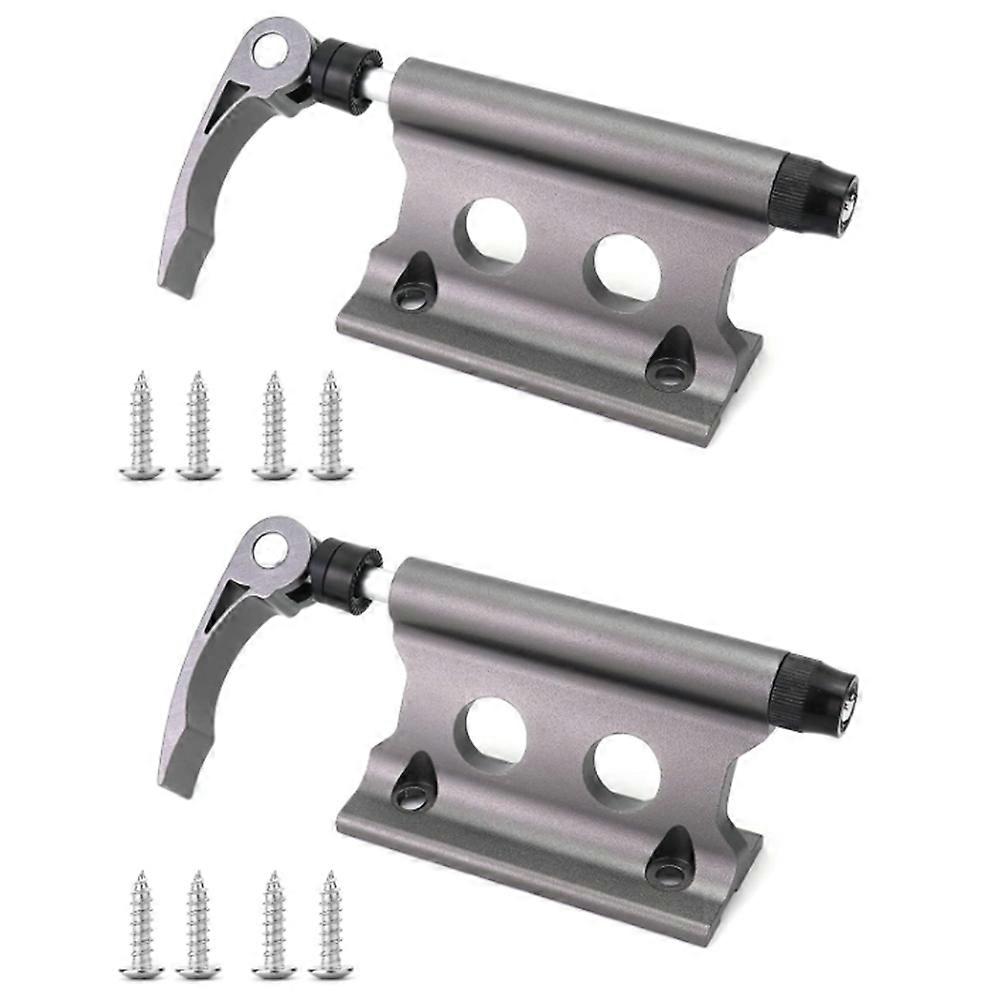 Set Aus 2 Gabel-fahrradträgern, Dachfahrradträger Für Transporter, Suvs, Anhänger Oder Rennräder, Grau