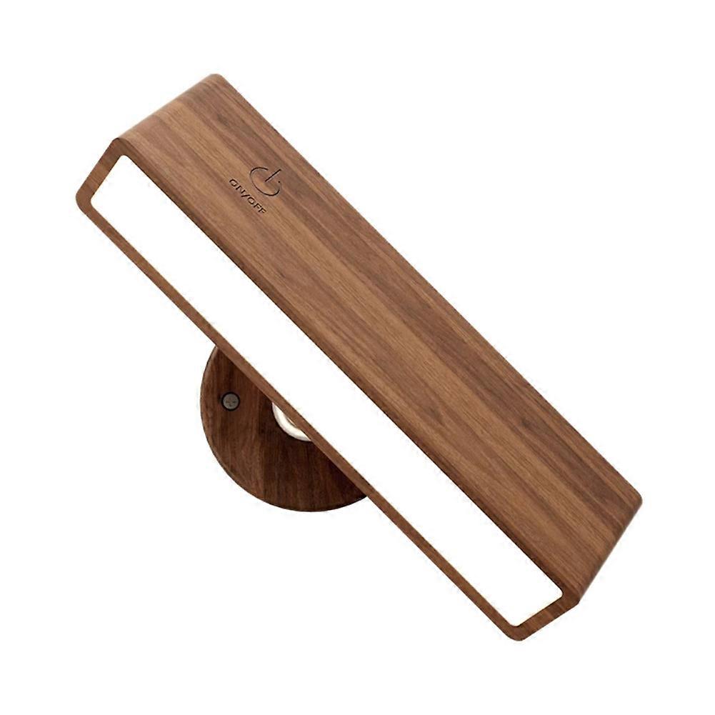 Wiederaufladbare Wandleuchte Fürs Schlafzimmer, Dimmbar, Aus Holz, Kabellos, Mit 3 Farbtemperaturen.