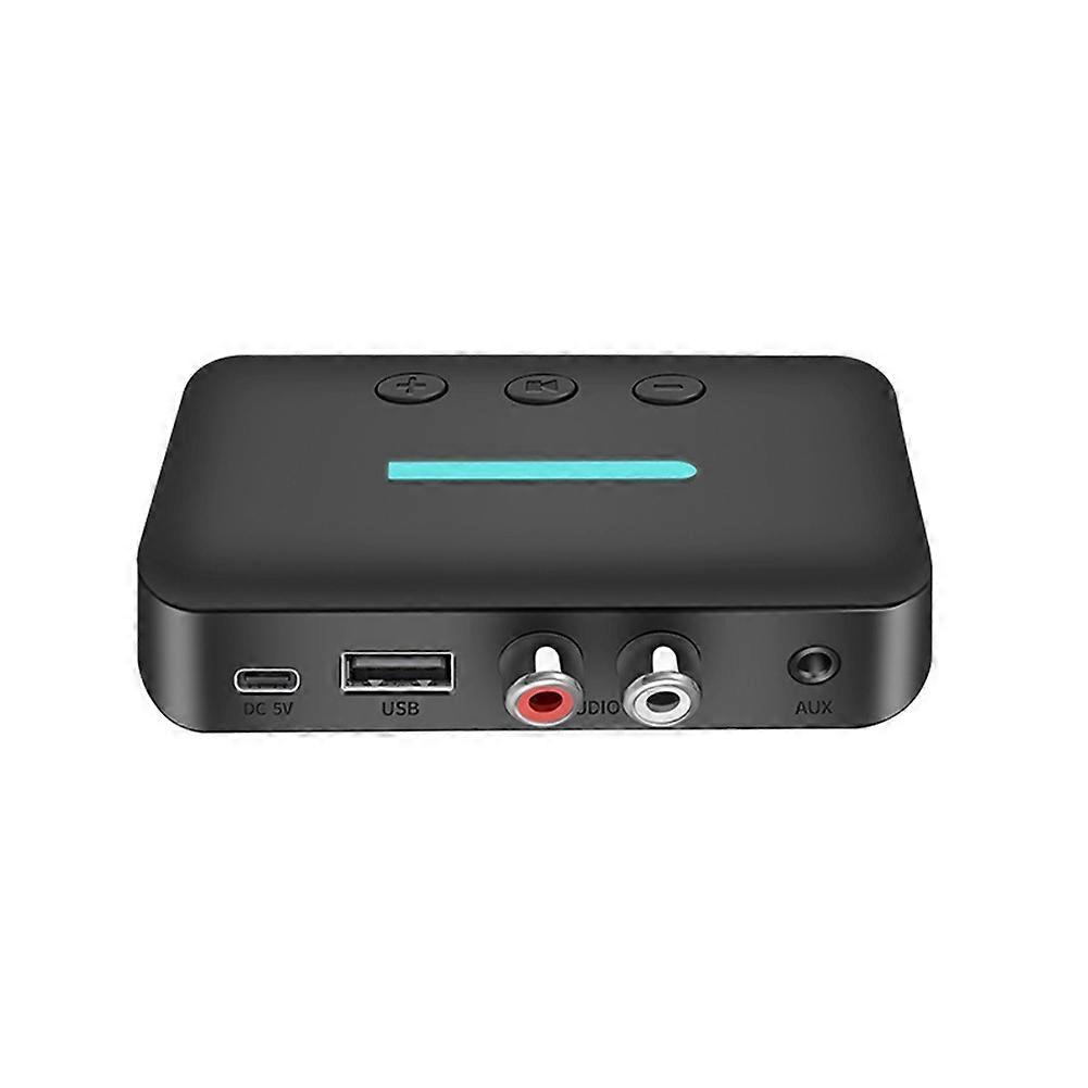 Bluetooth 5.3 Usb-audioempfängeradapter, Kabellose Stereomusik, 3,5-mm-aux-eingang (links/rechts), Wiedergabe Von Usb-sticks Für Desktop-lautsprecher