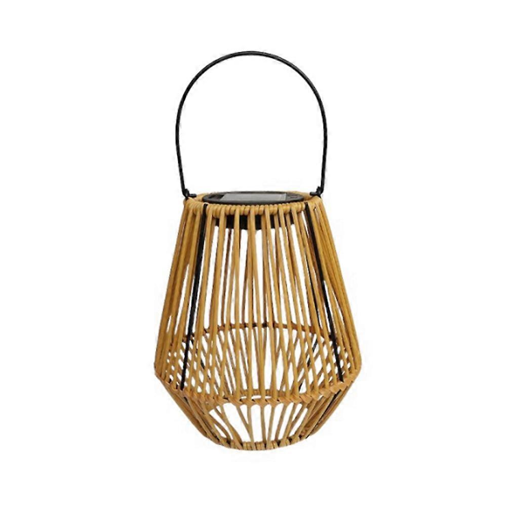 Solarbetriebene Gartenleuchten Aus Rattan Für Camping, Zuhause, Hof, Gartenpavillon, Restaurant