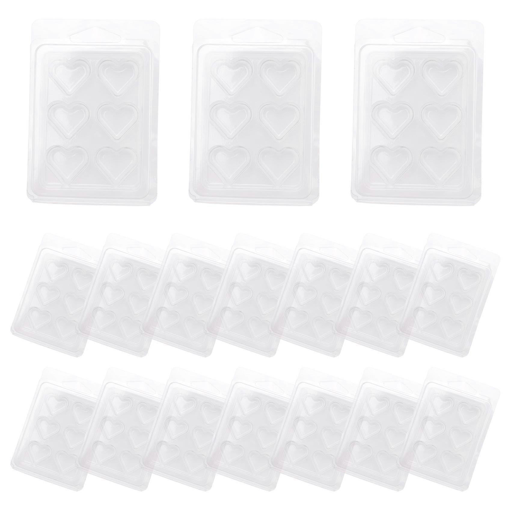 Set Mit 30 Duftwachs-schmelzformen, Herzförmige Behälter Für Dochtlose Duftkerzen