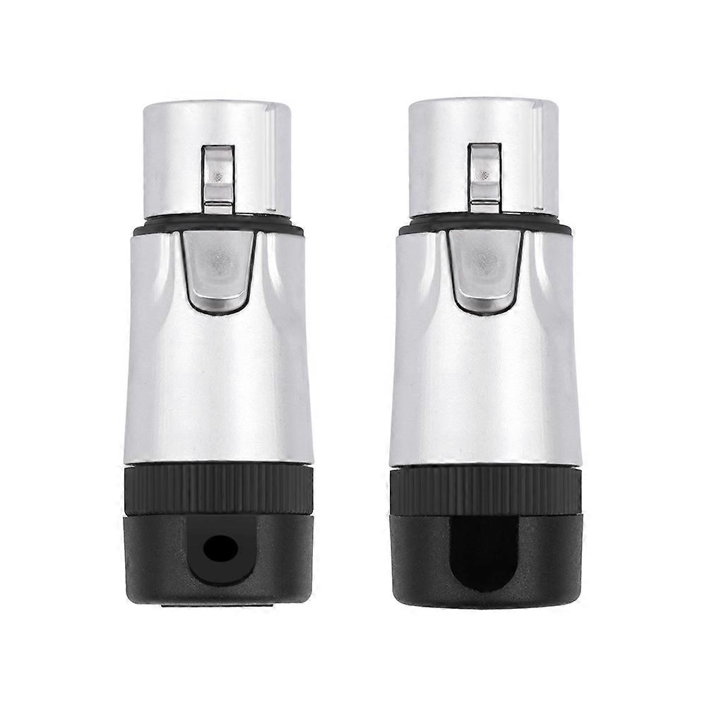 Xlr-adapter Für Lötmikrofon, Vergoldeter 3-poliger Xlr-stecker, 90° Abgewinkelter Xlr-audio-buchsenstecker.