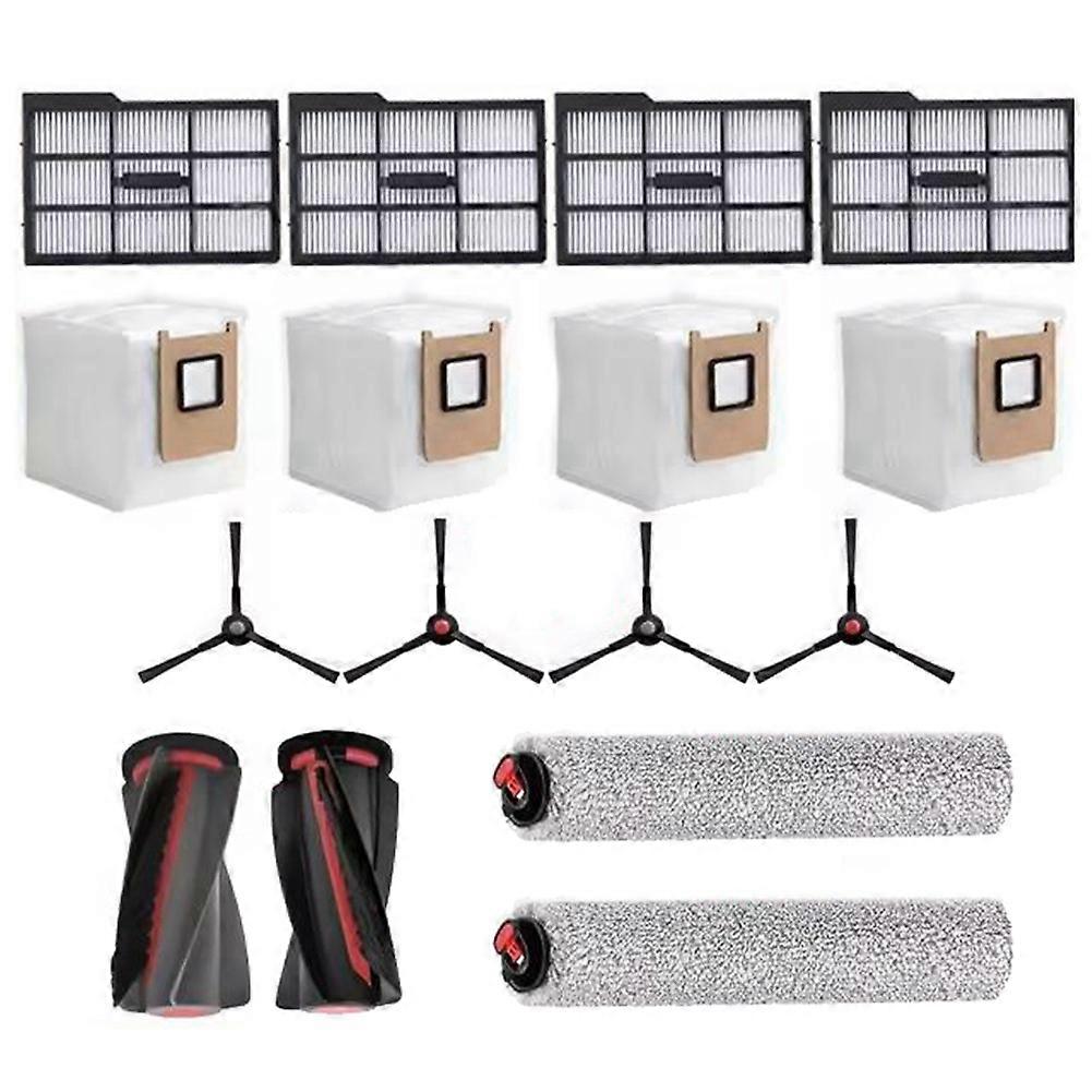 16-teiliges Zubehörset Für Den Eufy E25 Omni/e28 Omni Saugroboter: Hauptbürste, Filter, Staubbeutel Und Reinigungswalze.