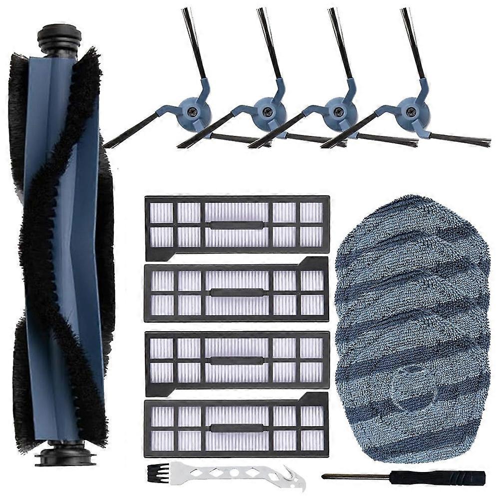15-teiliges Zubehörset Für Den Eufy X10 Pro Omni Saugroboter: Hauptbürste, Walze, Seitenbürsten, Hepa-filter, Reinigungstücher.
