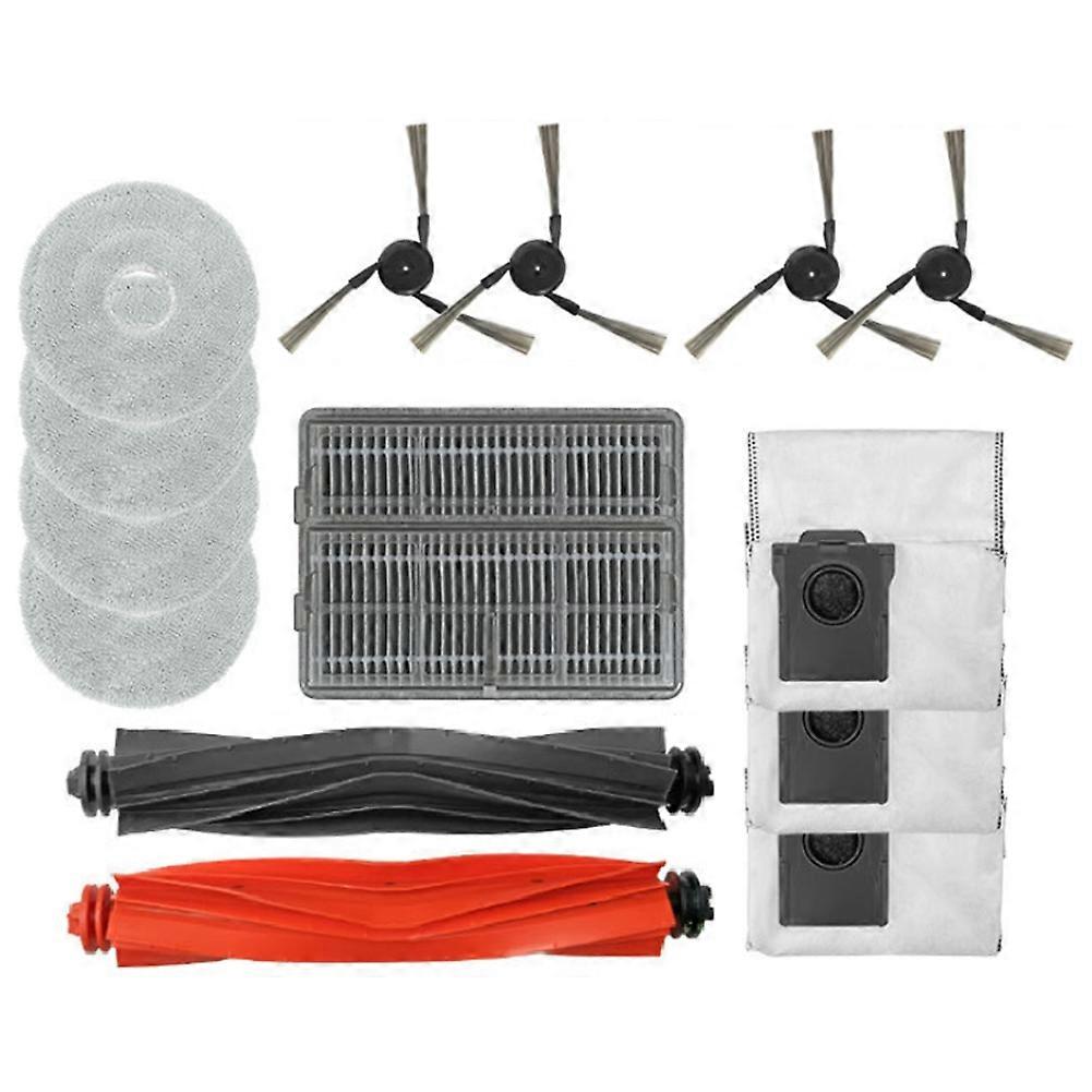 Ersatzteile Für Den Dreame X40pro Ultra Saugroboter: Hauptbürste, Hepa-filter, Seitenbürste, Reinigungstuch Und Staubbeutel.