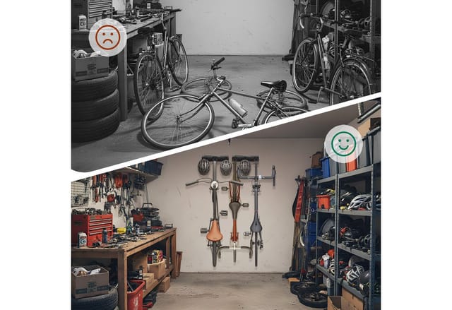 Fahrrad Wandhalterung, 6 Fahrräder & Helme, hochkant, Schienen mit verstellbaren Haken, Fahrradhalter, schwarz - Relaxdays