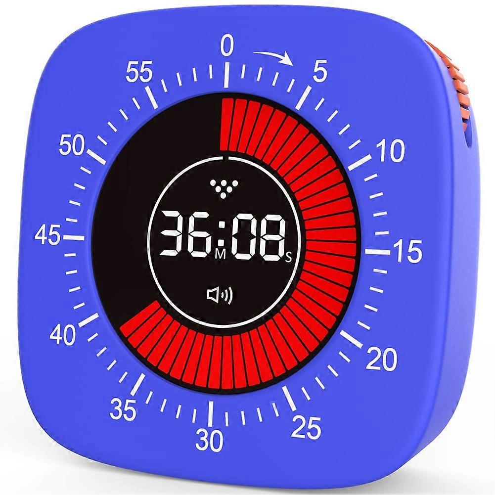 Visueller Timer Für Kinder, Digitaler Timer Mit 60-minuten-countdown, Geräuschloser Timer Fürs Büro, Ideal Zum Lernen Und Unterrichten.