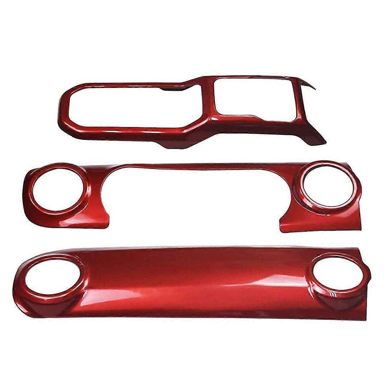 Jl Mittelkonsolen-verkleidung Für Jeep Wrangler Jl 2018-2021 / Gladiator Jt 2020 (rot)