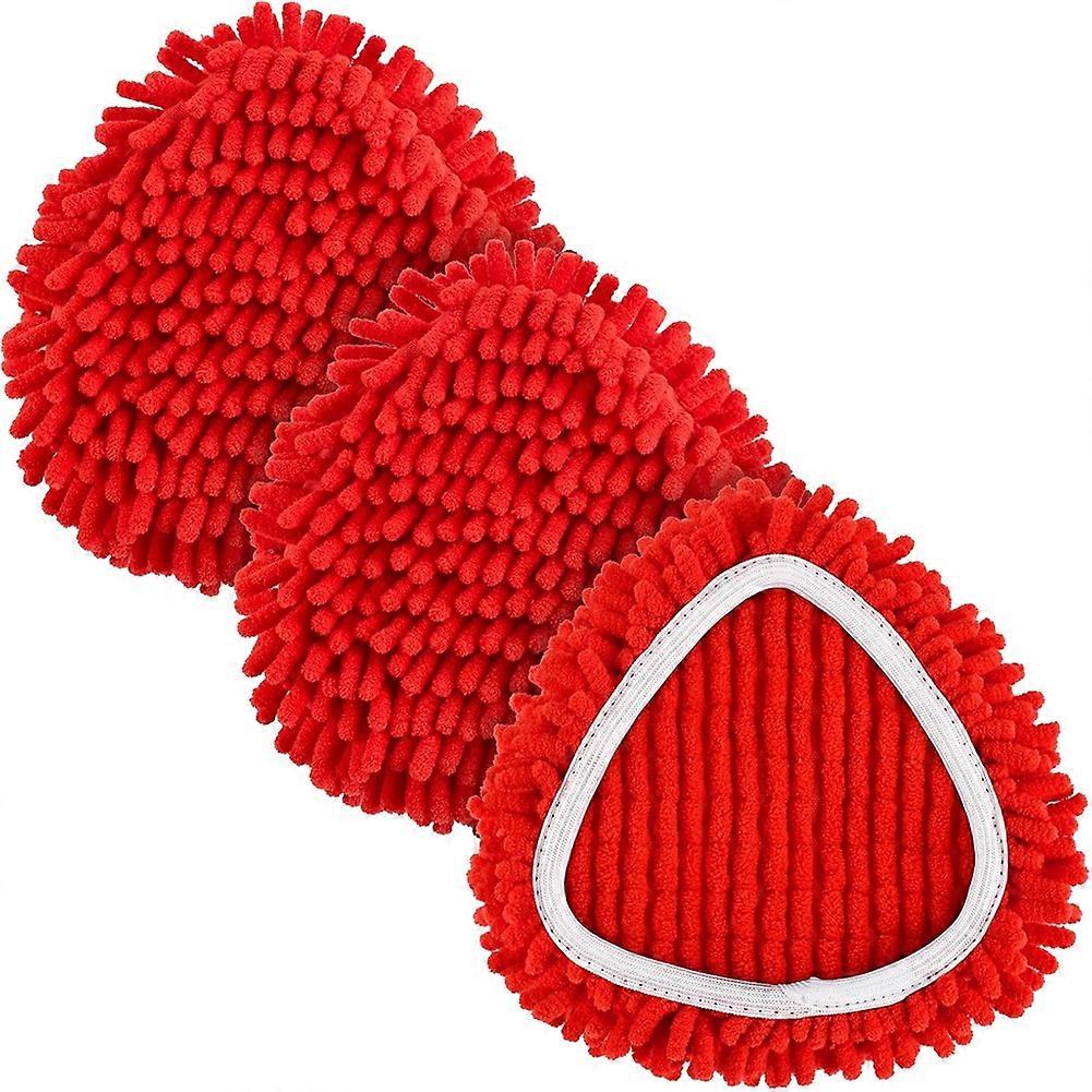 Ersatzköpfe Für O Cedar Spin Mop, Kompatibel Mit Ocedar Easywring Mops Aus Roter Chenille-mikrofaser (3er-pack).