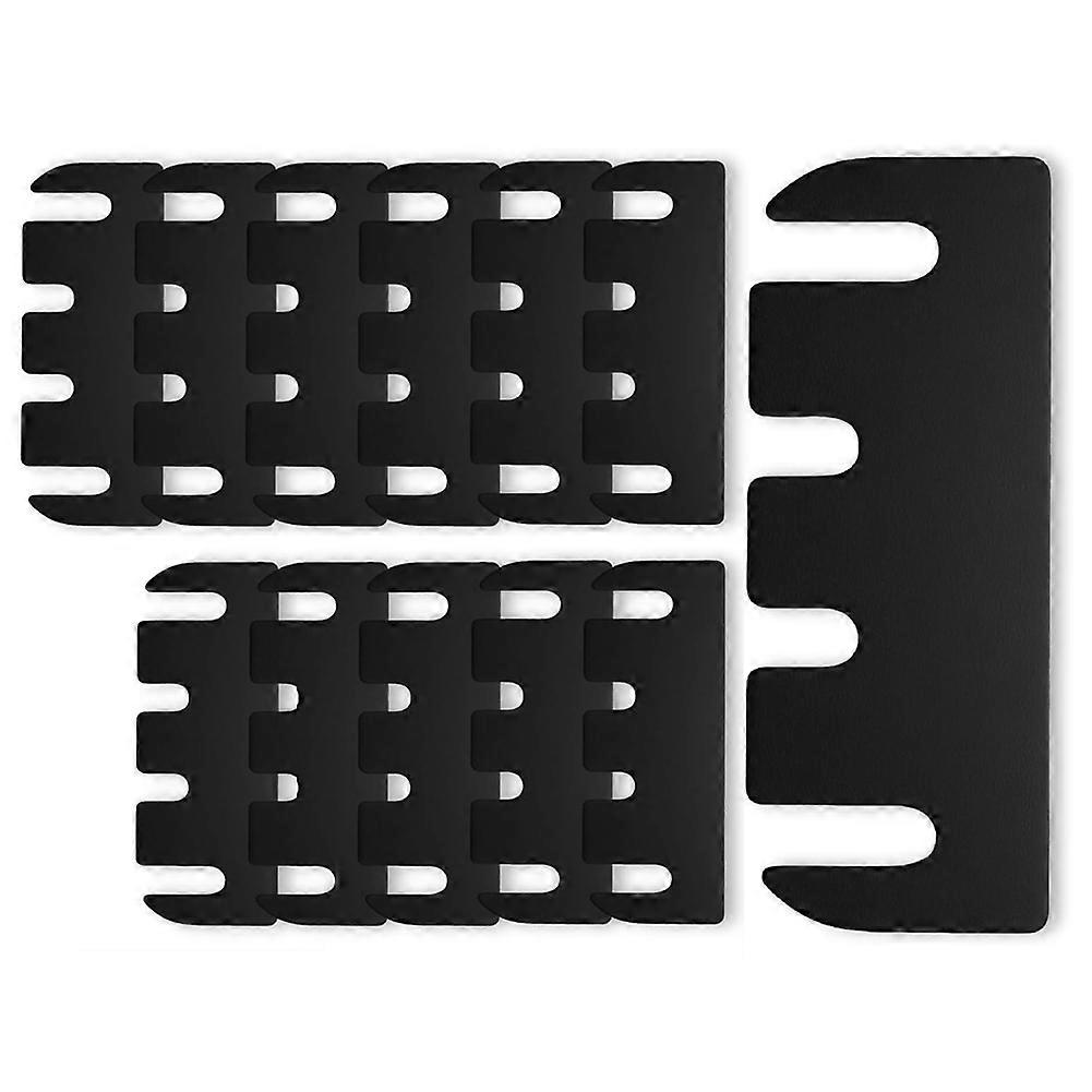12 Türscharnier-unterlegscheiben Von 10 Cm (4 Zoll), Schwarze Abstandshalter, Verstellbare Türabstandshalter, Die Es Ihnen Ermöglichen, Den Abstand Für Eine Perfekte Ausrichtung Anzupassen.