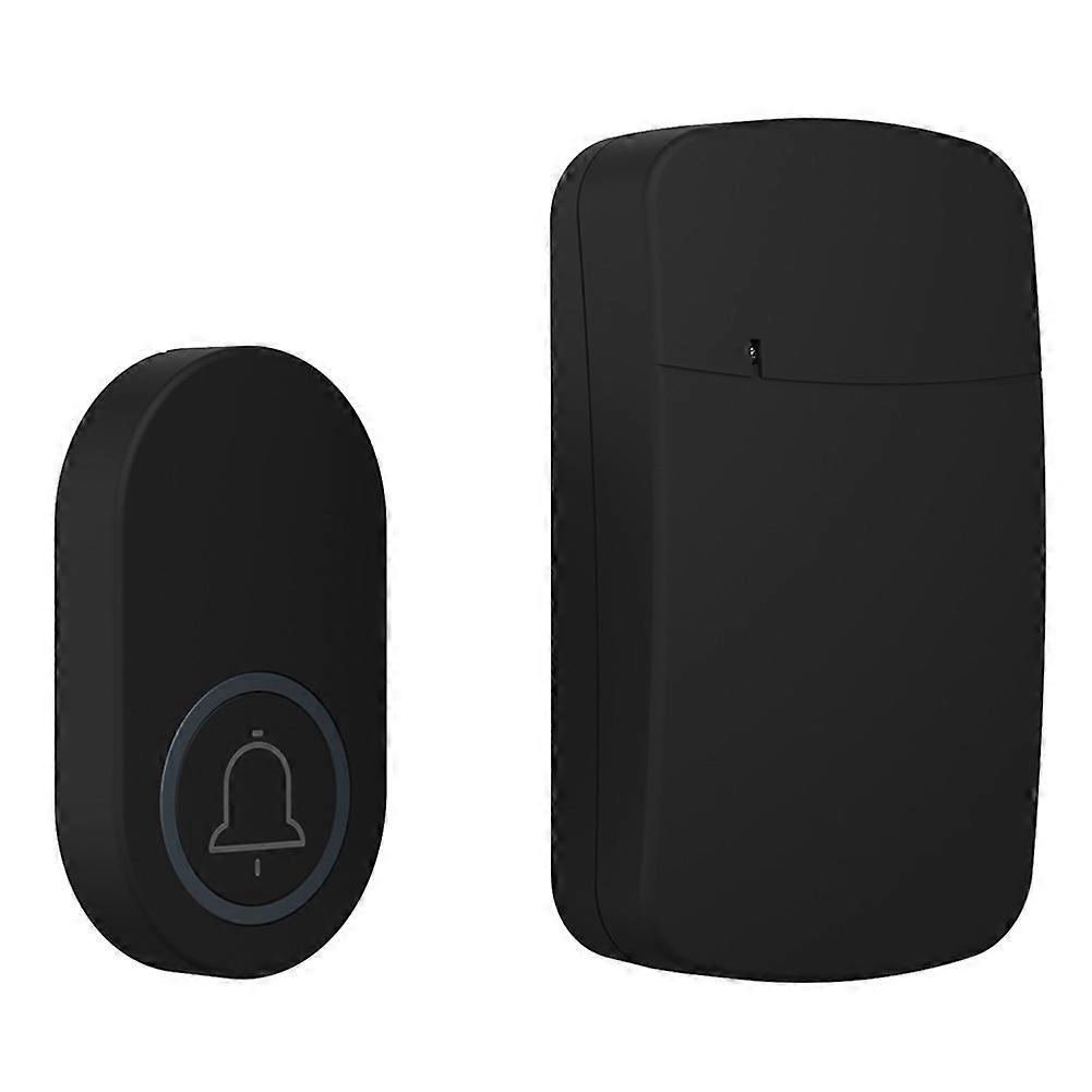 Funk-türklingel Für Den Außenbereich (schutzart Ip44), 38 Klingeltöne, 200 M Reichweite, Us-stecker, Schwarz