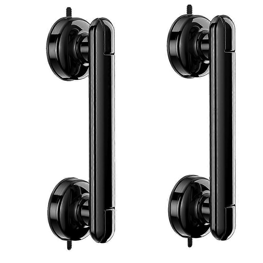 Set Mit 2 Haltegriffen Für Badewanne Und Dusche, 28 Cm, Optimale Sicherheit Für Das Badezimmer, Kein Bohren Erforderlich Und Wasserdicht, Maximale Belastung 104 Kg.