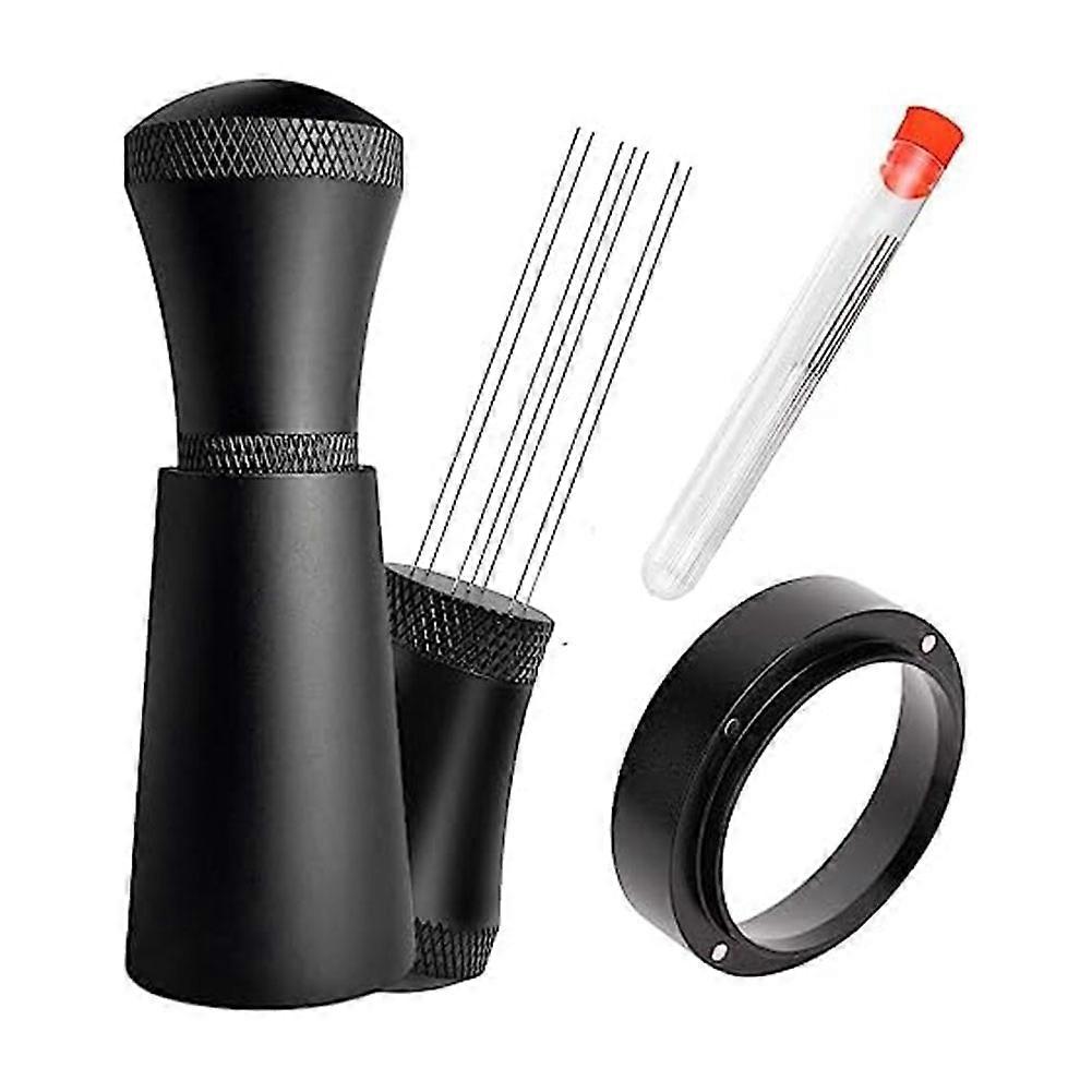 Wdt Tools Espresso-dosierwerkzeug – 53,5-mm-dosiertrichter Und 0,35-mm-rührnadel Aus Edelstahl 316