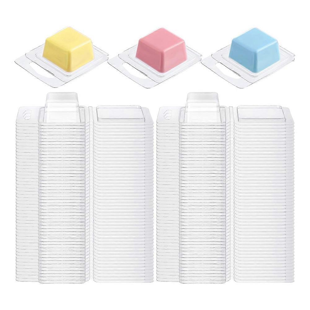 200 Quadratische, 30 Ml (1 Oz) Fassende, Durchsichtige Wachsschmelzformen Zur Herstellung Von Pralinen, Dochtlosen Kerzen Und Seifen.