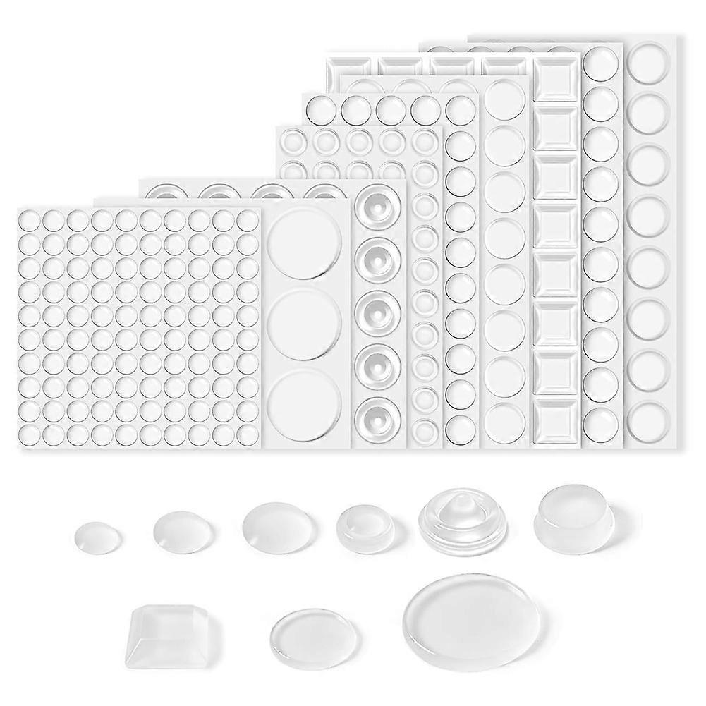 Packung Mit 388 Selbstklebenden, Transparenten Silikonkautschuk-türpuffern Und -füßen Für Schränke Und Schubladen Mit Halterung Für Möbel