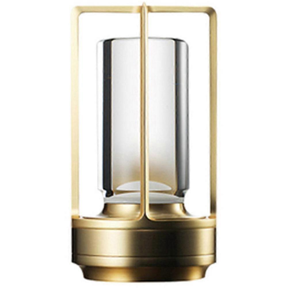 Wiederaufladbare Kristall-nachttischlampe, Goldene Led-touch-lampe Für Schlafzimmer, Restaurantdekoration, Stimmungsvolles Nachtlicht